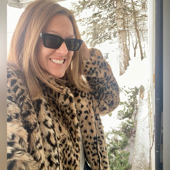 Leopard Print Faux Fur Jacket NWT - Picture 15 of 15